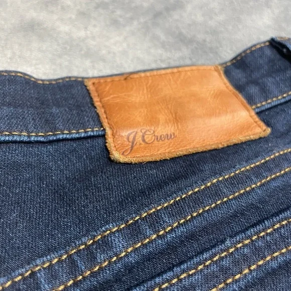 J. Crew Blue Slim Jeans with Tapered Legs and Contrast Stitching - Picture 2 of 6
